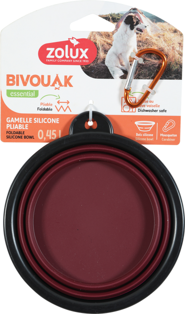 BVK Foldable Soft Bowl Red, 450 ml